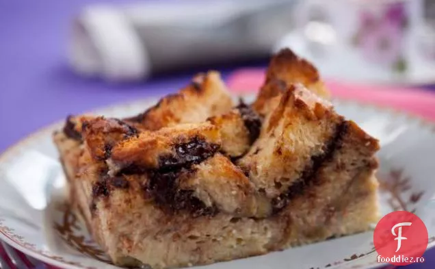 Budincă De Pâine Cu Brioșă De Banane Nutella