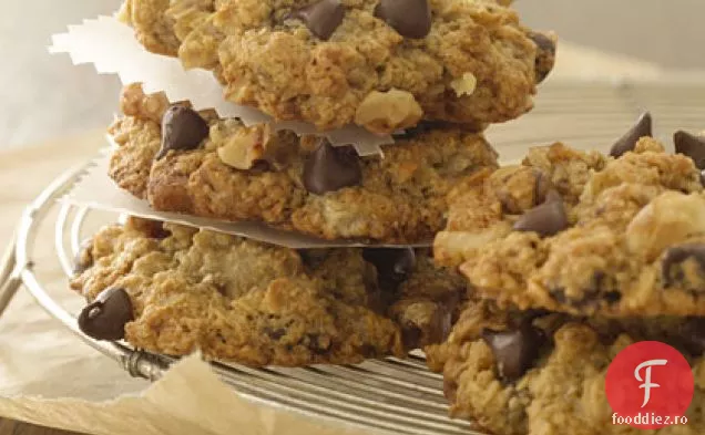 Cookie-Uri Cu Banane-Fulgi De Ovăz-Ciocolată