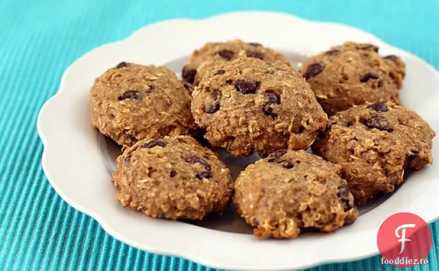 Fulgi De Ovăz Banane Ciocolată Chip Cookie-Uri