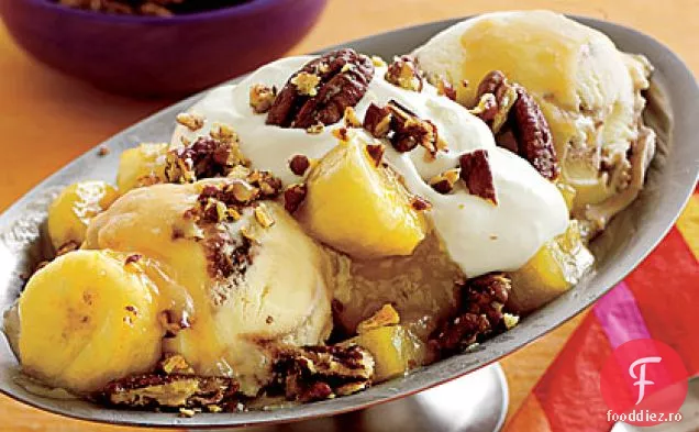 Ananas-Banane Sundaes