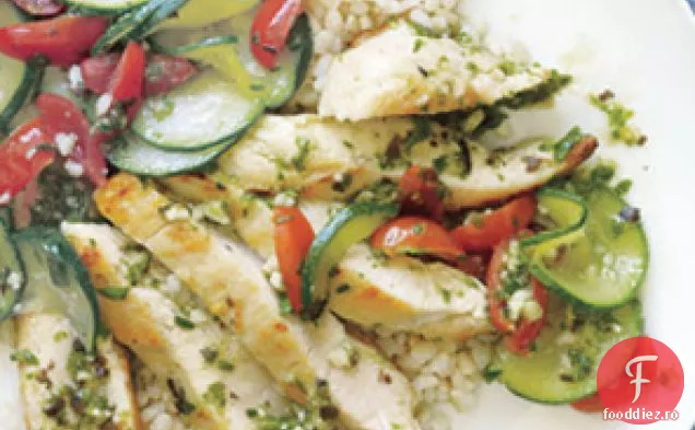 Pui Pesto de fasole neagră–migdale