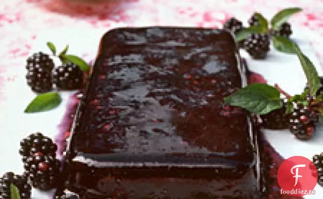 Blackberry-gelatină de vin roșu
