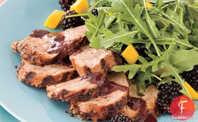 Filet Picant De Porc La Grătar Cu Sos De Mure