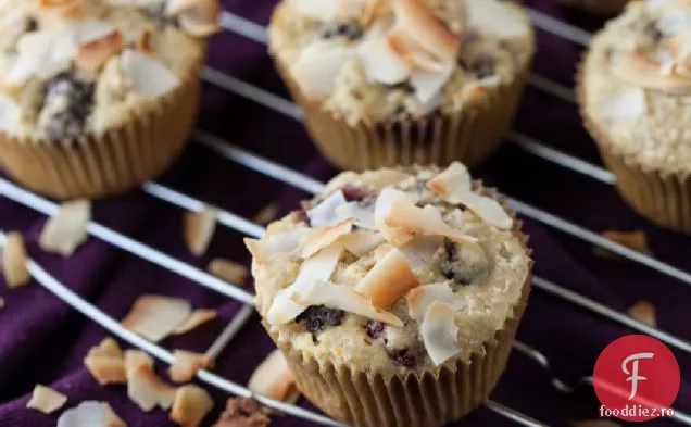 Muffins De Nucă De Cocos Blackberry