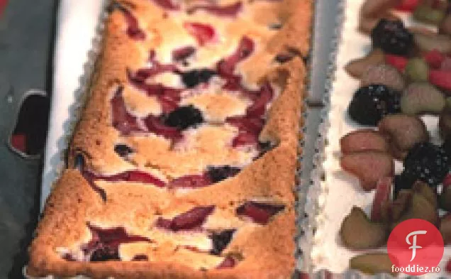 Tort De Gustare Cu Rubarbă Și Mure