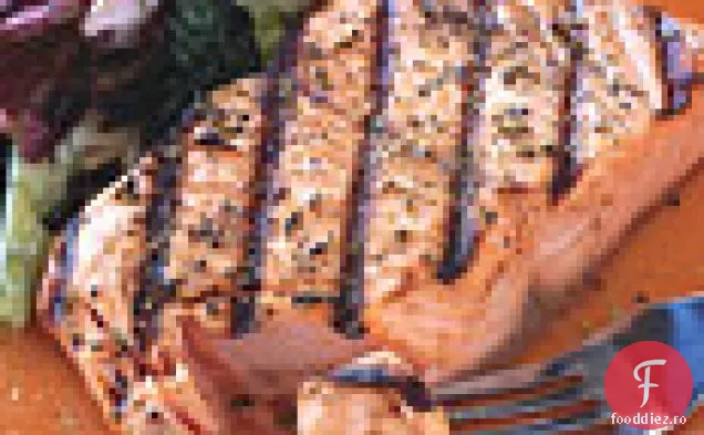 Fileuri de somon condimentate cu fenicul și coriandru