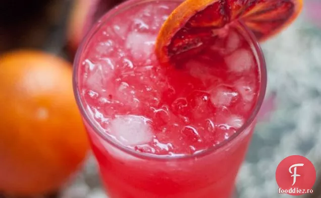 Blood Orange Franceză 75 Cocktail Rețetă
