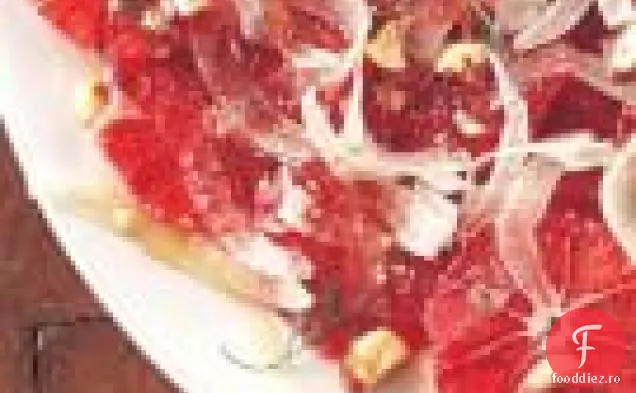 Salată De Portocale De Sânge Cu Fenicul Ras Și Alune