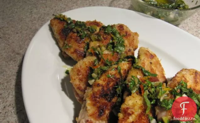 Cotlete De Porc Crocante Cu Salsa Verde De Citrice