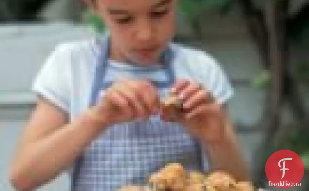 Mini briose cu afine-portocale