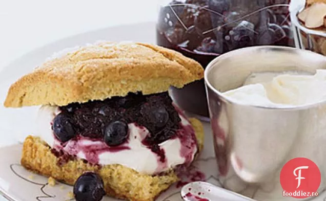 Shortcakes de afine-migdale cu CR Aproximme fra aprox. che