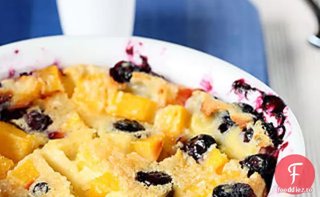Peach Blueberry Clafouti