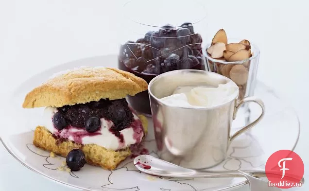 Shortcakes de afine-migdale cu CR Aproximme fra aprox. che