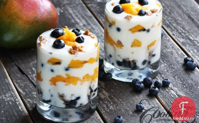 Parfait De Afine Și Mango