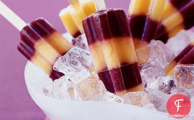 Popsicles De Tequila Cu Afine-Piersici