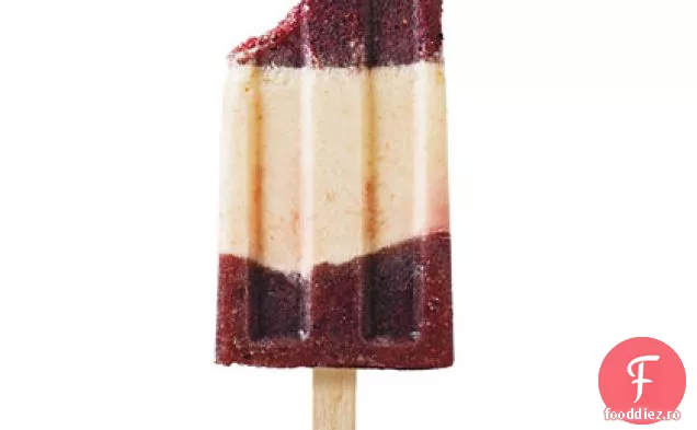 Pops De Gheață De Afine-Piersici