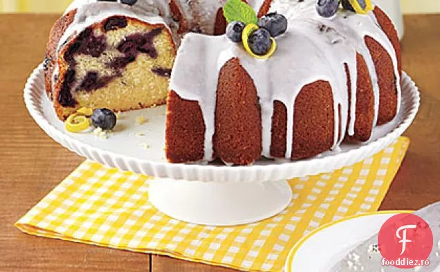 Tort Bundt Cu Lămâie-Afine