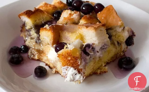 Pâine Prăjită Franceză De Afine Peste Noapte Cu Sirop De Afine