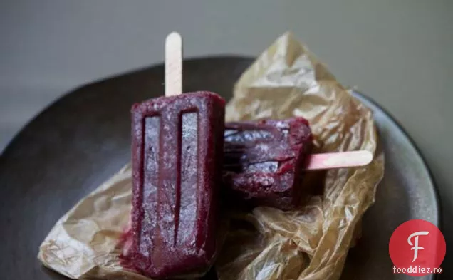 Popsicles de afine-zmeură-mentă