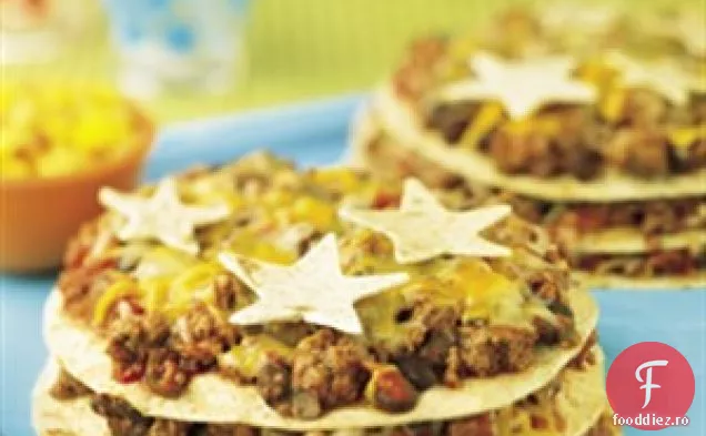 Turnuri De Tortilla Cu Carne De Vită Și Brânză