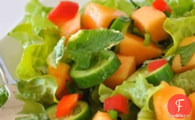 Salată De Pepene Galben Cu Spanac Cu Mentă