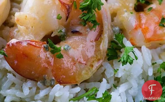 Creveți În Sos Gorgonzola