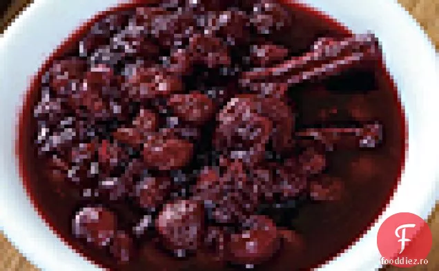 Compot de afine și tartă-cireșe