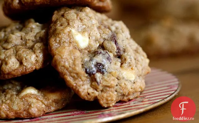 Fulgi De Ovăz Cireșe Ciocolată Albă Cookie-Uri