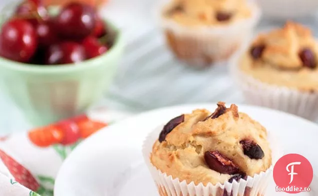 Rețetă de brioșe cu migdale de cireșe fără Gluten