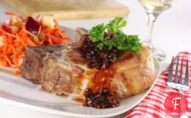 Cotlete de porc Anti-cancer cu sos de cireșe