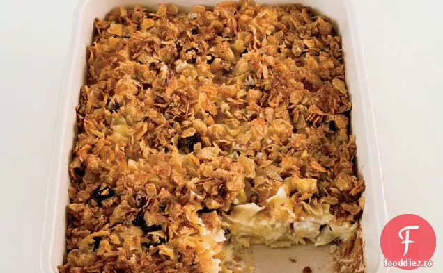 Tăiței dulci Kugel cu cireșe uscate