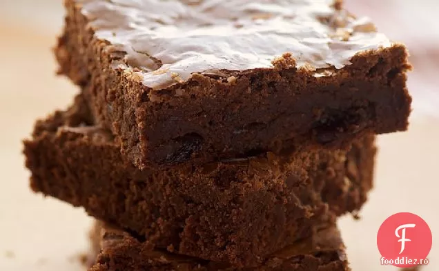 Brownies de ciocolată neagră-vișine