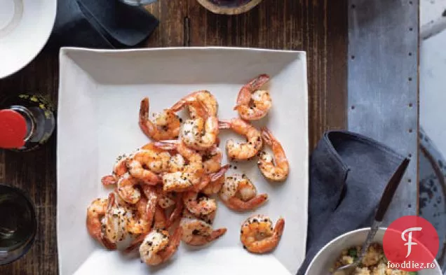 Creveți de sare și piper cu orez prăjit Thailandez