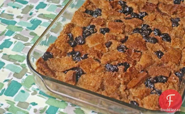 Budincă de pâine cu cireșe și portocale fără Gluten