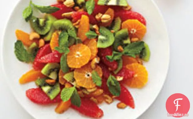 Salată De Citrice Cu Caju Și Mentă