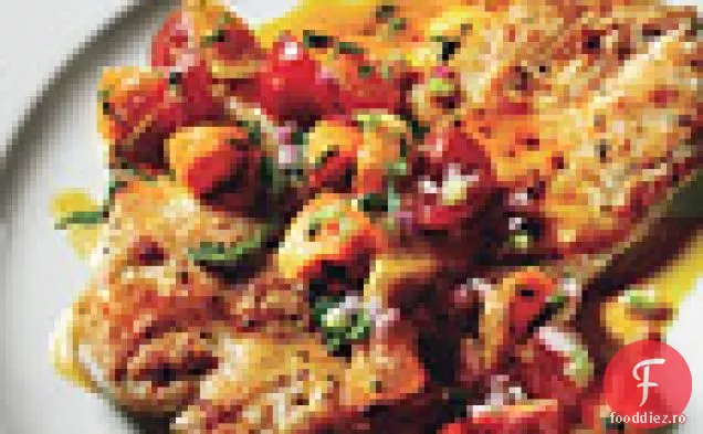 Paillards de pui cu Salsa de clementină
