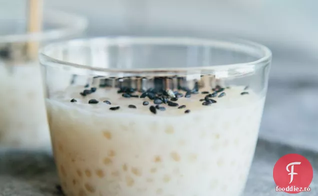 Budinca De Tapioca De Cocos Cu Seminte De Susan Afumate