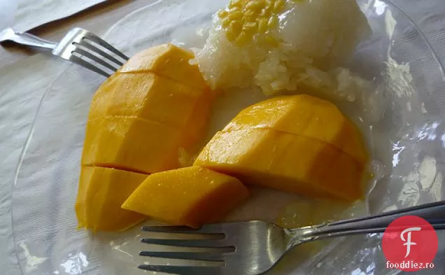 Mango Cu Orez Lipicios De Nucă De Cocos