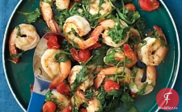 Creveți Sote Cu Rucola Și Roșii