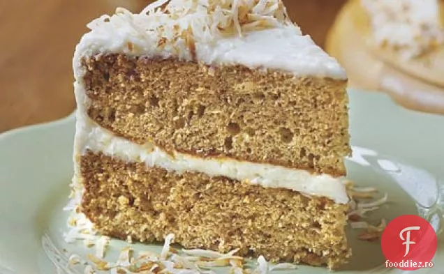 Tort De Banane Decadent Cu Glazură De Brânză Cremă De Nucă De Cocos