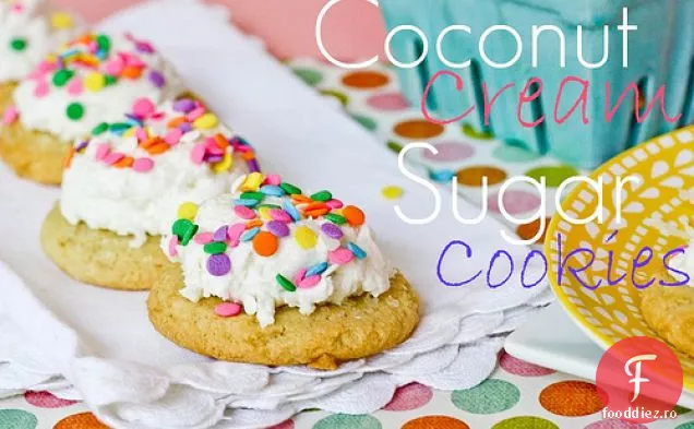 Biscuiți Cu Zahăr Cu Cremă De Nucă De Cocos