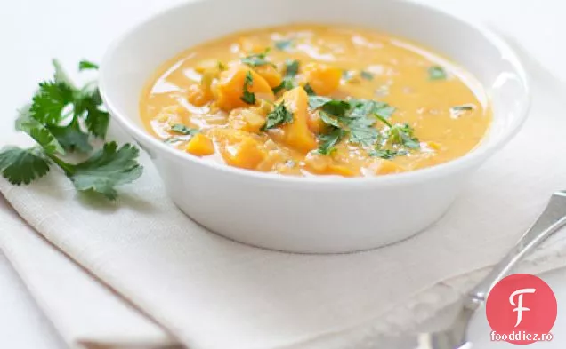 Dovleac De Nucă Și Curry De Nucă De Cocos