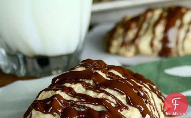 Biscuiți Cu Migdale De Nucă De Cocos Acoperite Cu Ciocolată