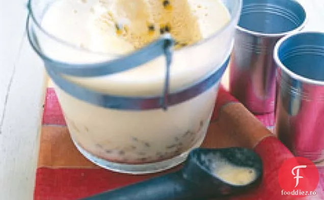 Semifreddo De Nucă De Cocos Și Fructul Pasiunii