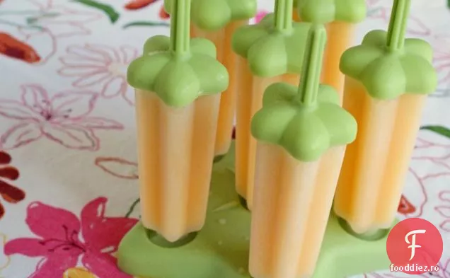 Gheață De Nucă De Cocos Portocalie Fără Lapte Fără Zahăr