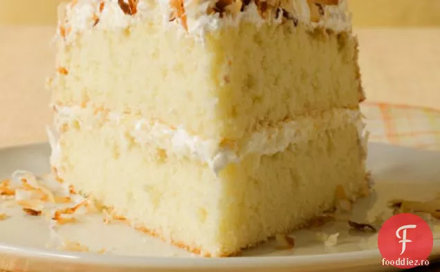 Tort Cu Strat De Nucă De Cocos Prăjită