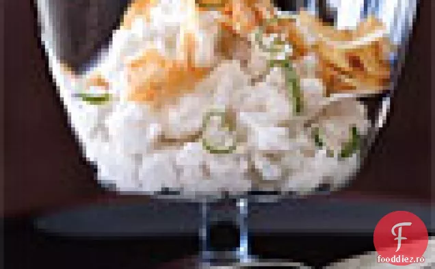 Budinci de orez cu nucă de cocos cu nucă de cocos crocantă