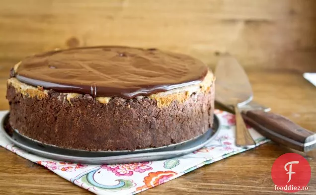 Cheesecake Espresso Acoperit Cu Ciocolată