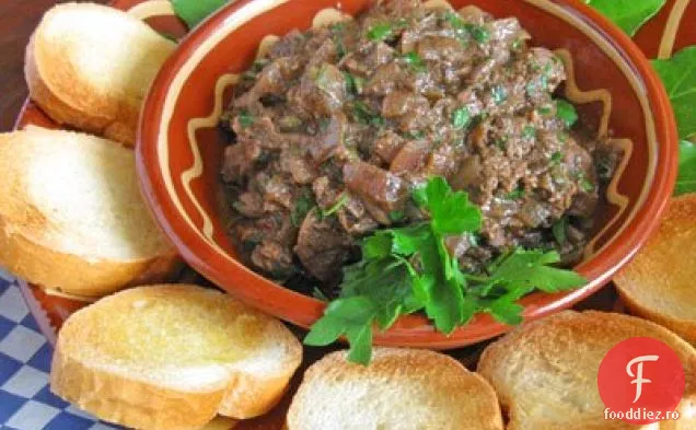 Bruschetta De Ficat De Pui