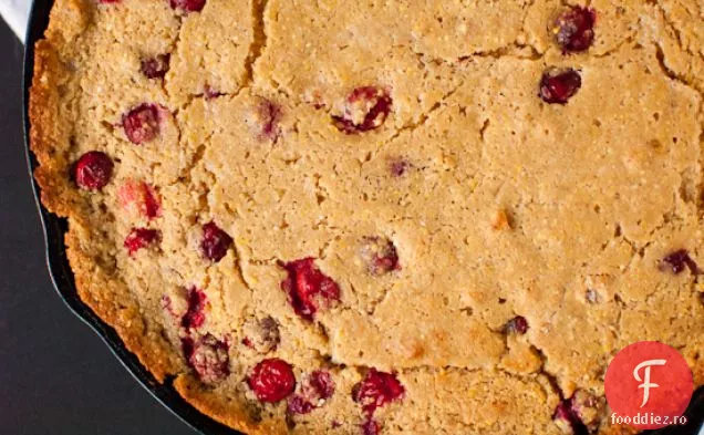 Cranberry Maple Skillet Cornbread